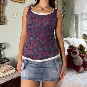 Colorful Geometric Women's Top
